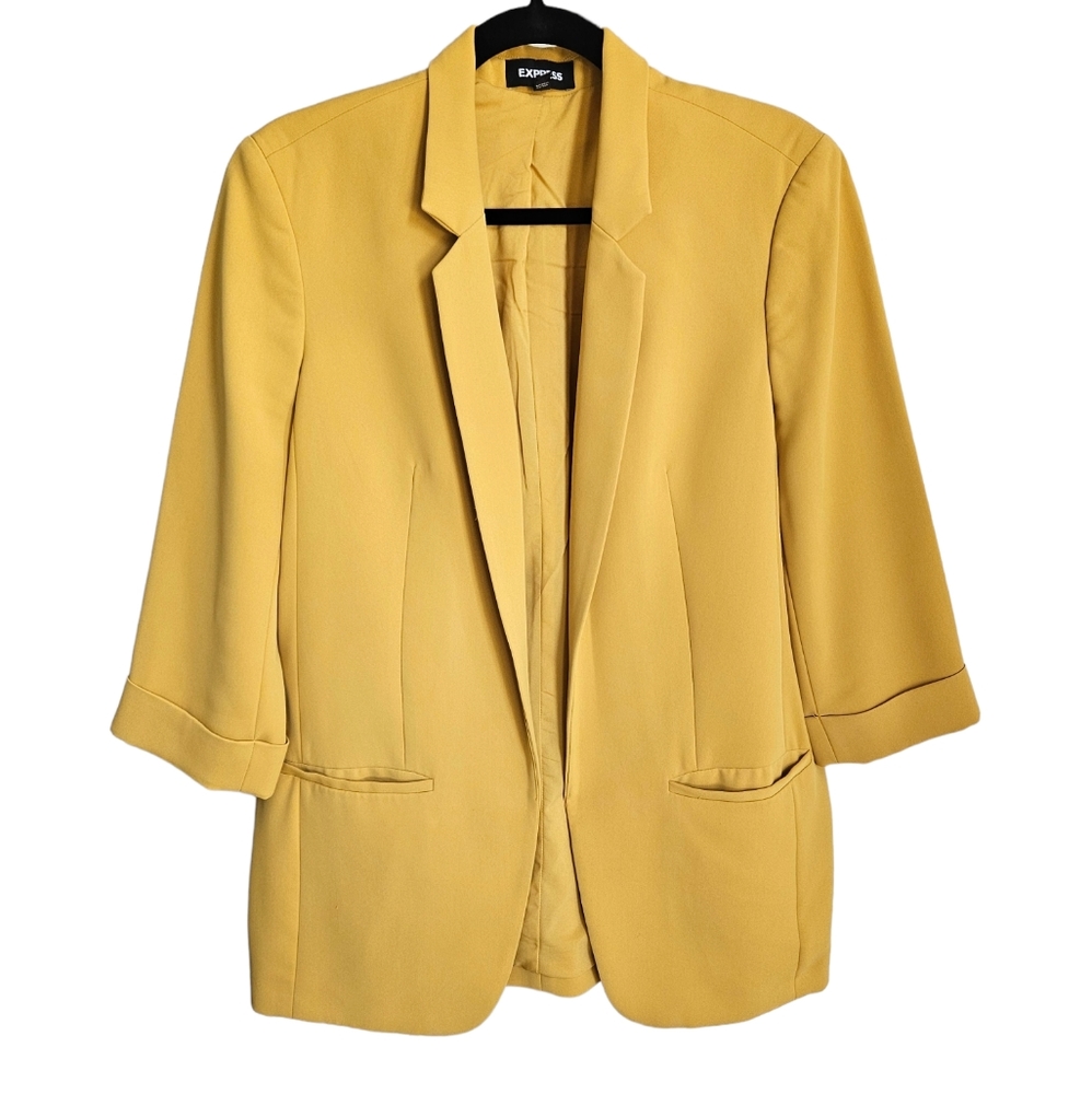 Express Mustard Yellow Blazer L